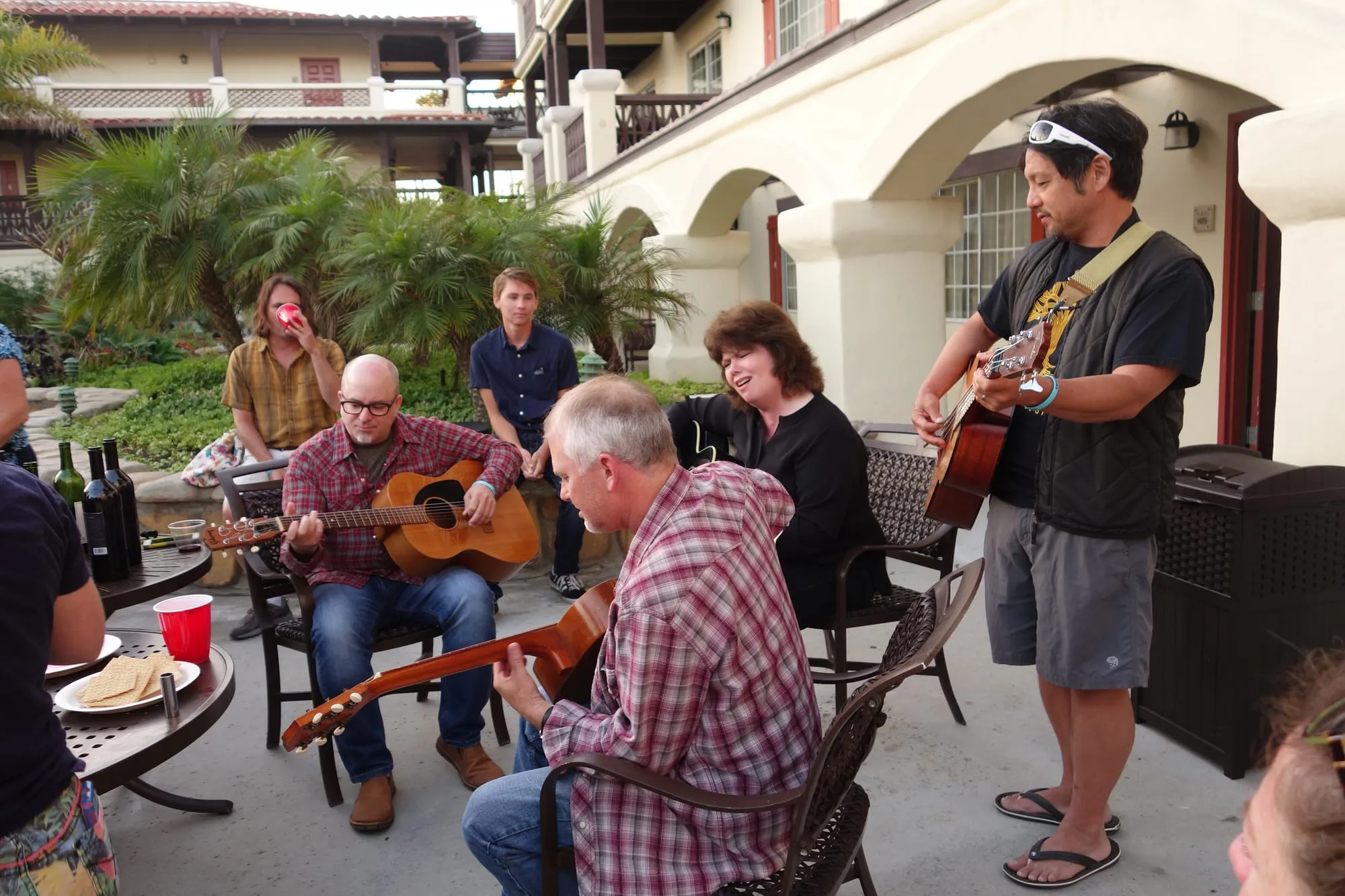 Courtyard jam session